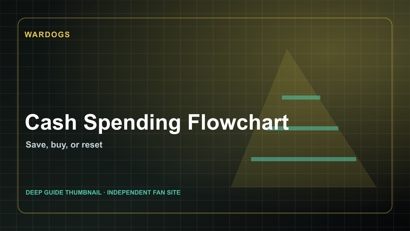 WARDOGS Cash Spending Flowchart official WARDOGS footage still