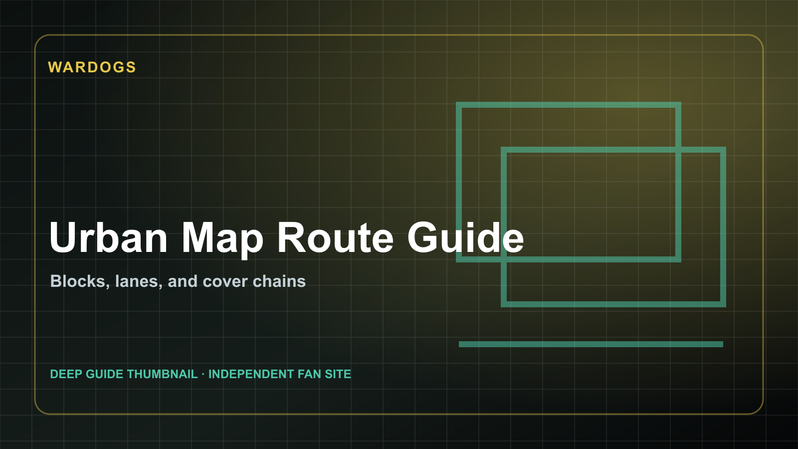 WARDOGS Urban Map Route Guide official WARDOGS footage still